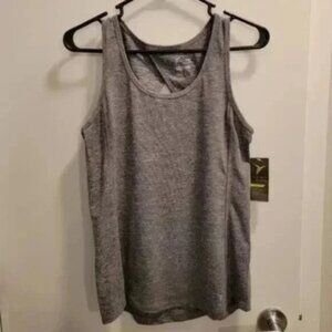 Gray Keyhole-Back Active Tank Size M NWT